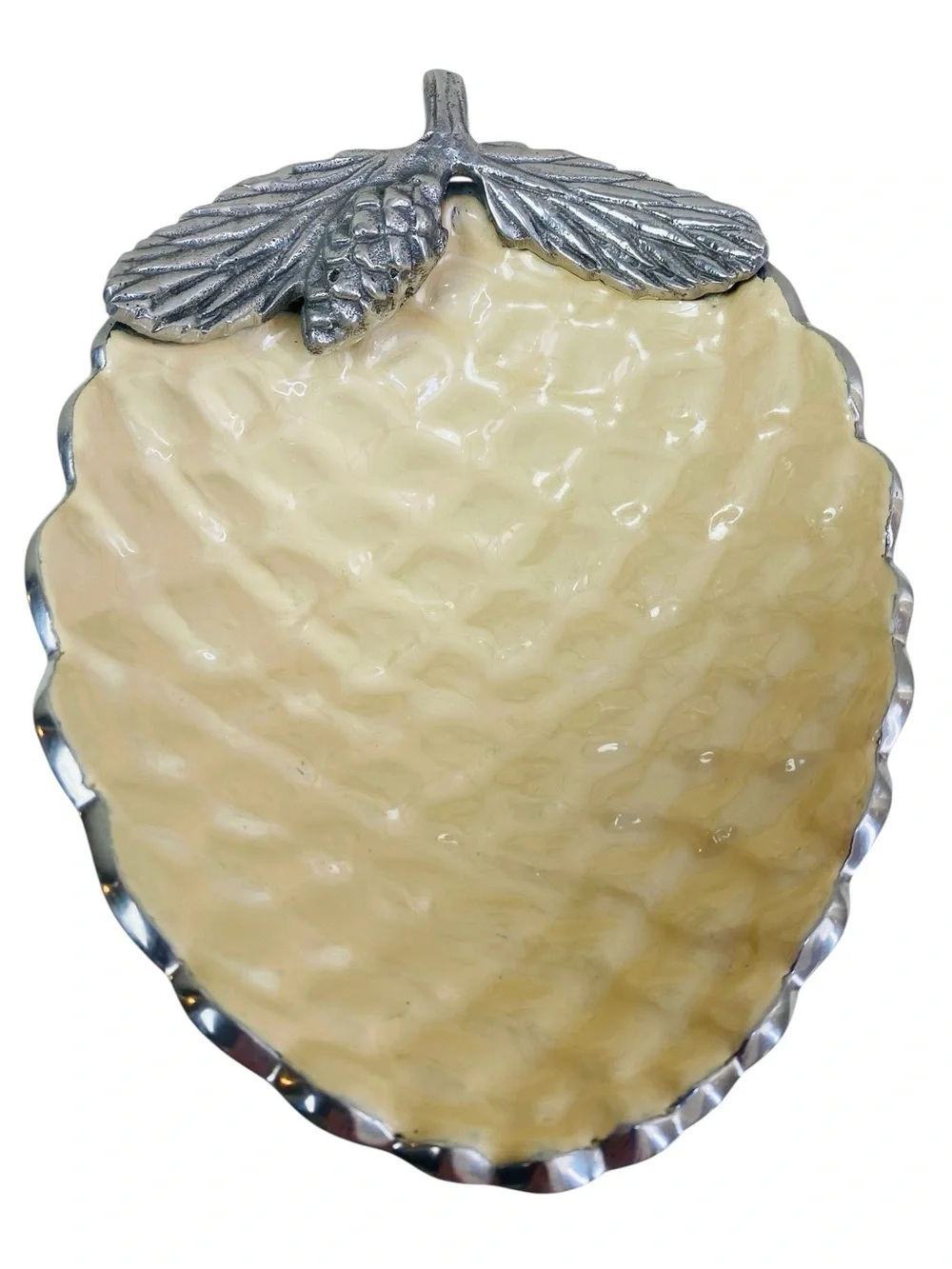 Julia Knight Luxe Lodge Pinecone Bowl 11”
